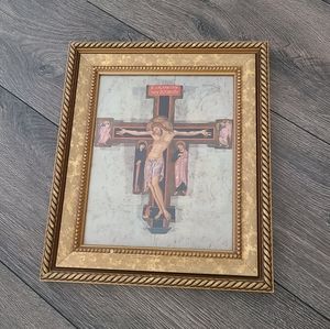 Vintage Jesus Framed Print